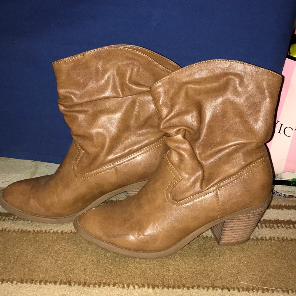 Brown ankle boots